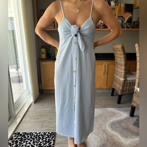 ZARA BEACHY STRIPED MAXI DRESS